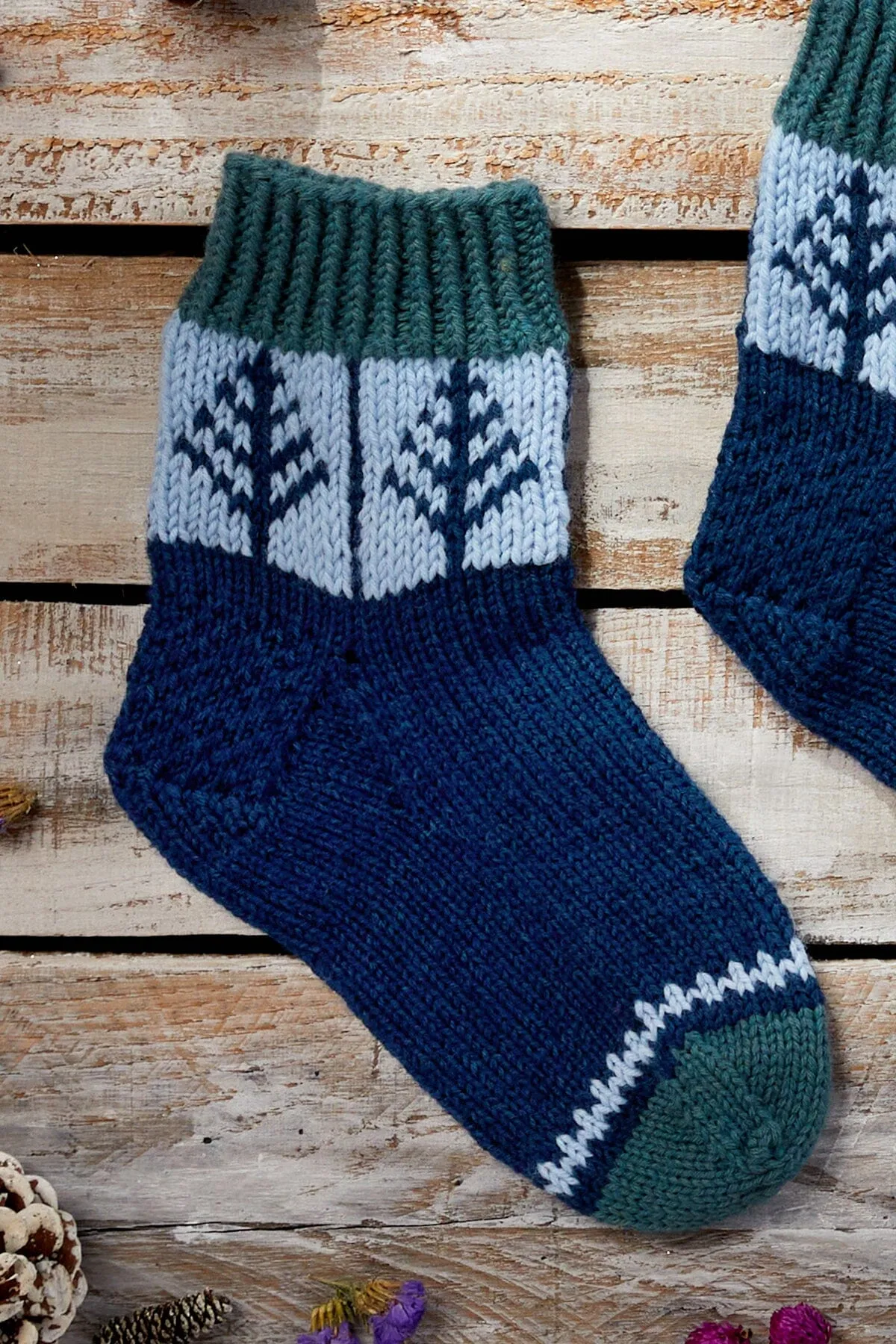 12 Days - 2023 - Blue Spruce Socks