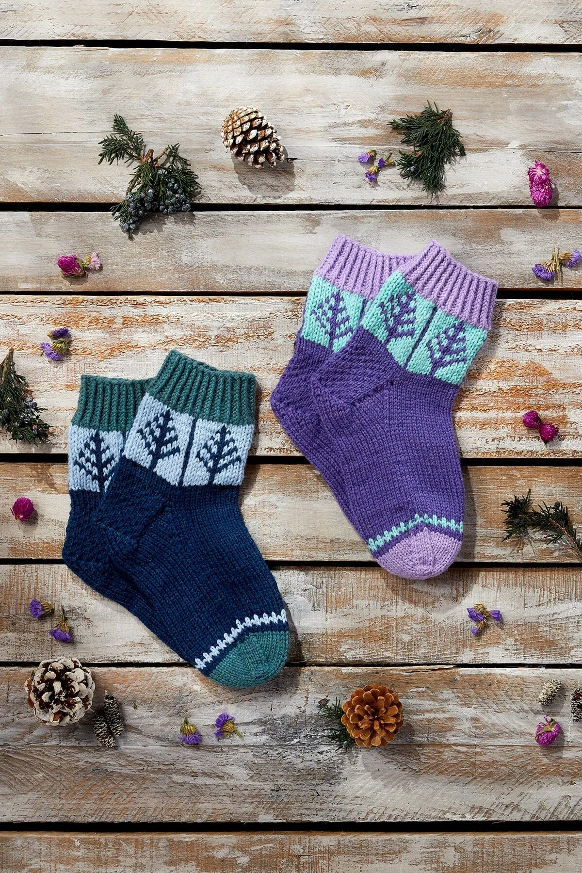 12 Days - 2023 - Blue Spruce Socks