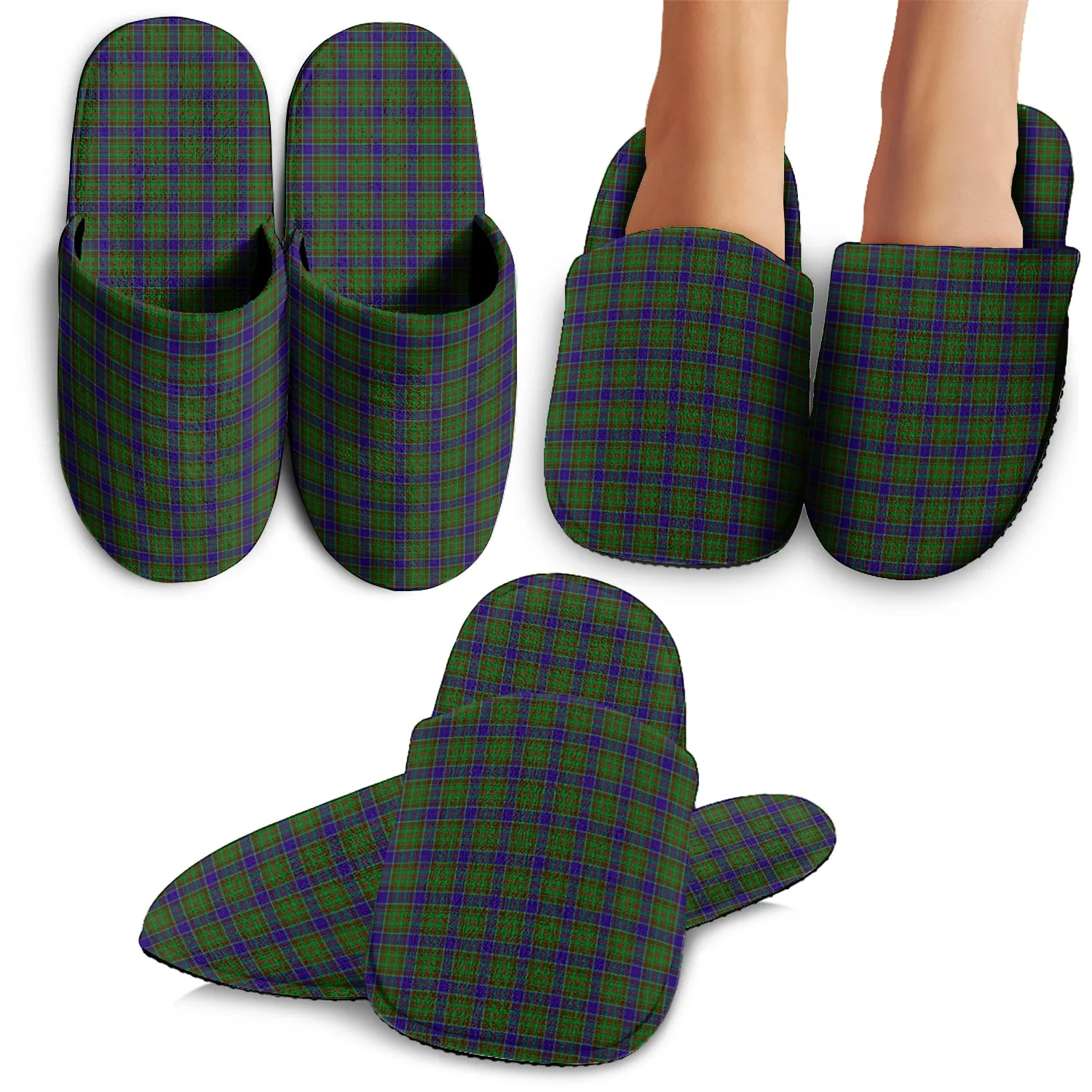 Adam Tartan Home Slippers