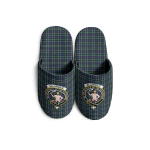 Allardice Tartan Home Slippers with Family Crest