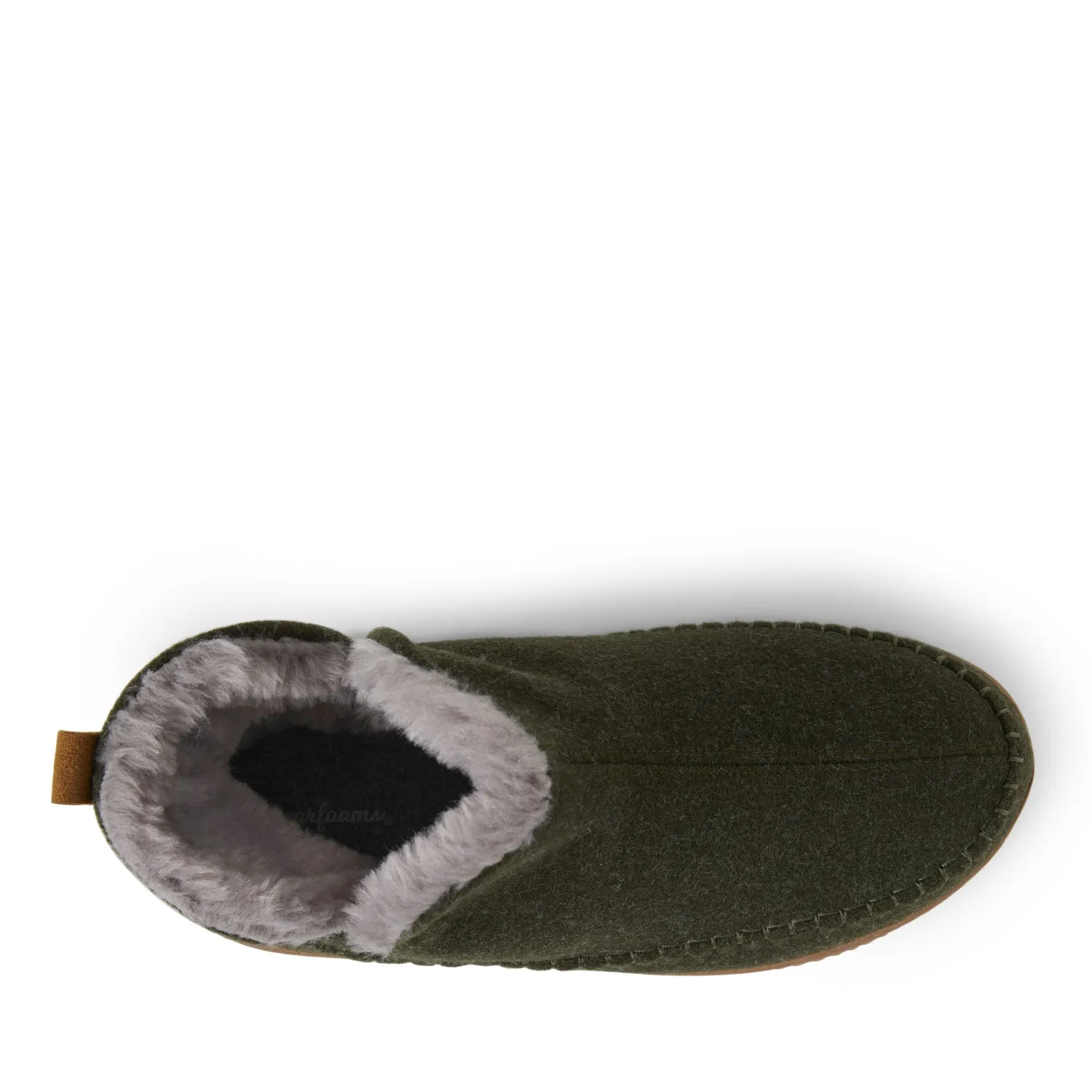 Alpine By Dearfoams Mens Brixen Bootie Slipper