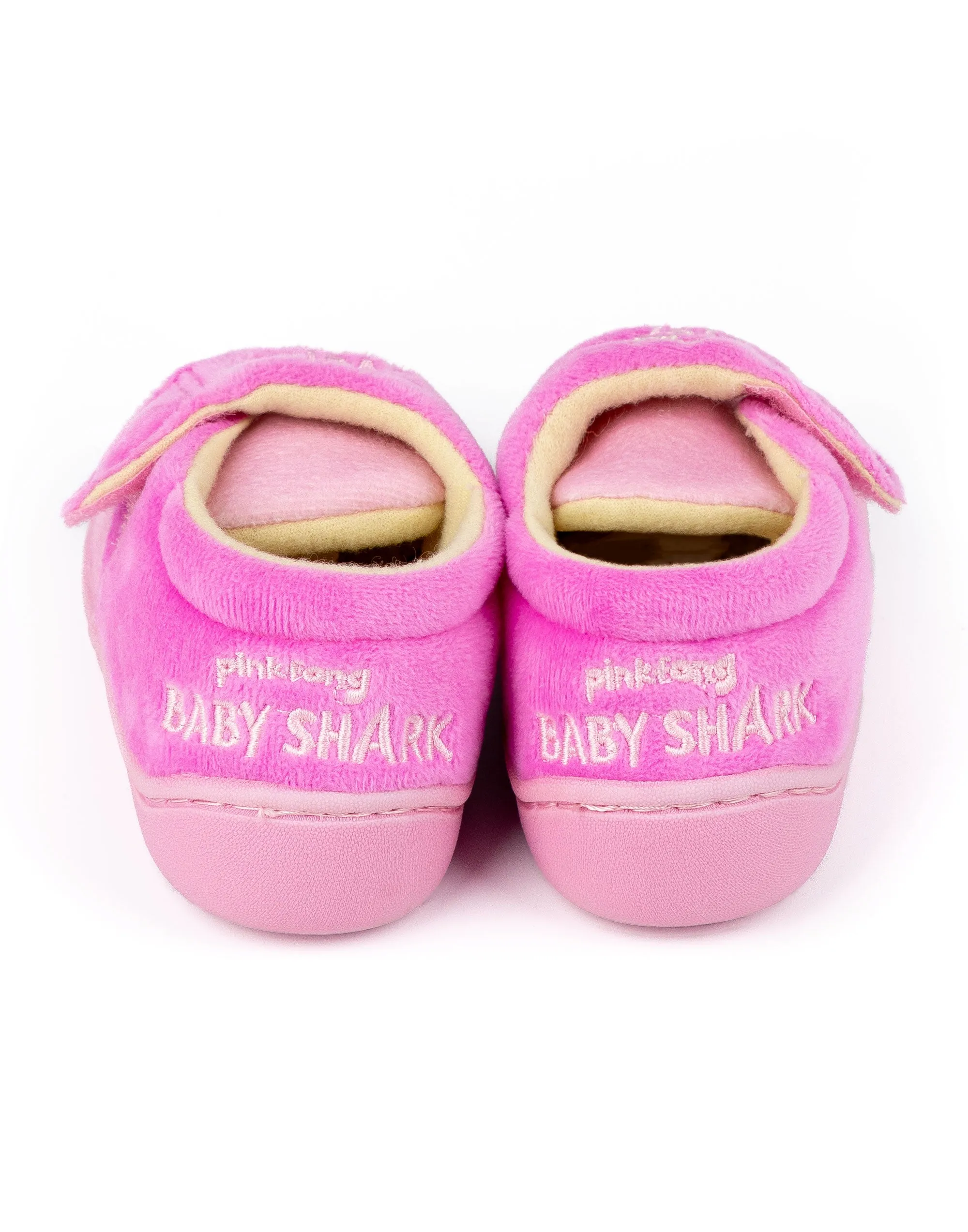 Baby Shark Girls' Pink Slippers