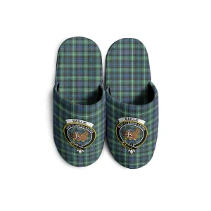 Baillie Ancient Tartan Home Slippers with Family Crest