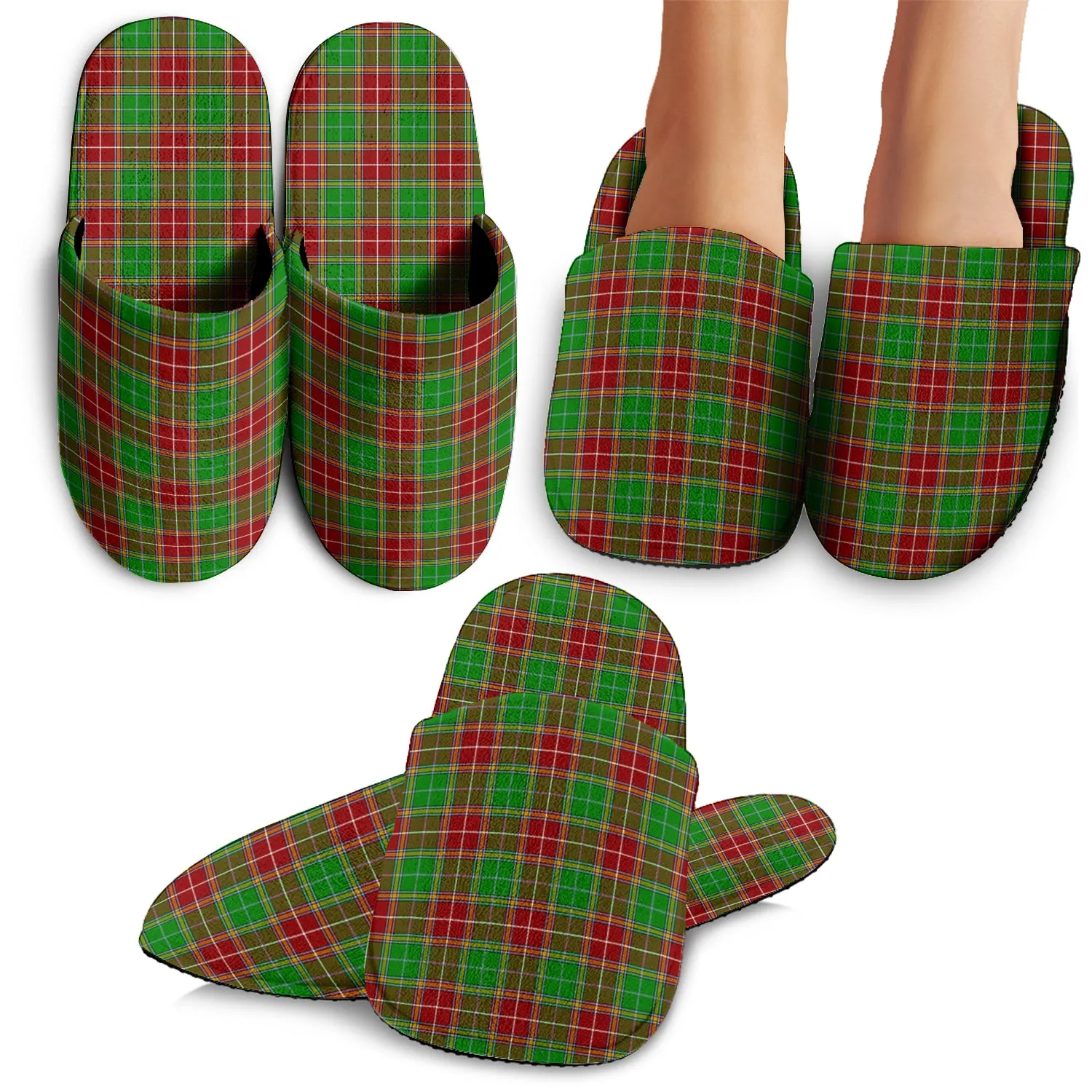 Baxter Modern Tartan Home Slippers