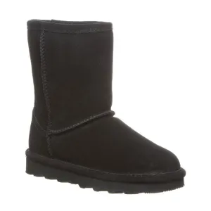 BEARPAW CHILDREN'S ELLE SHORT SUEDE BOOT BLACK