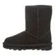 BEARPAW CHILDREN'S ELLE SHORT SUEDE BOOT BLACK