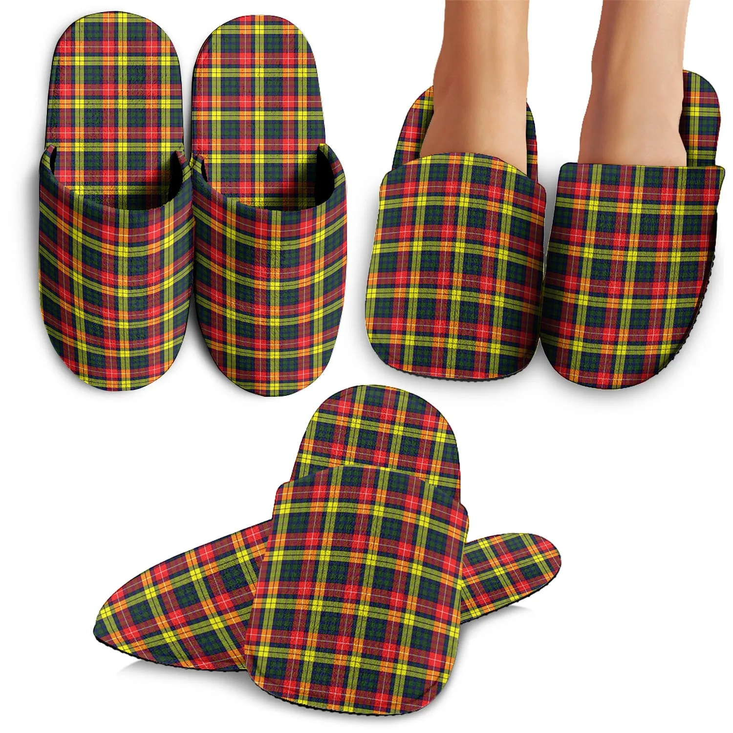 Buchanan Modern Tartan Home Slippers