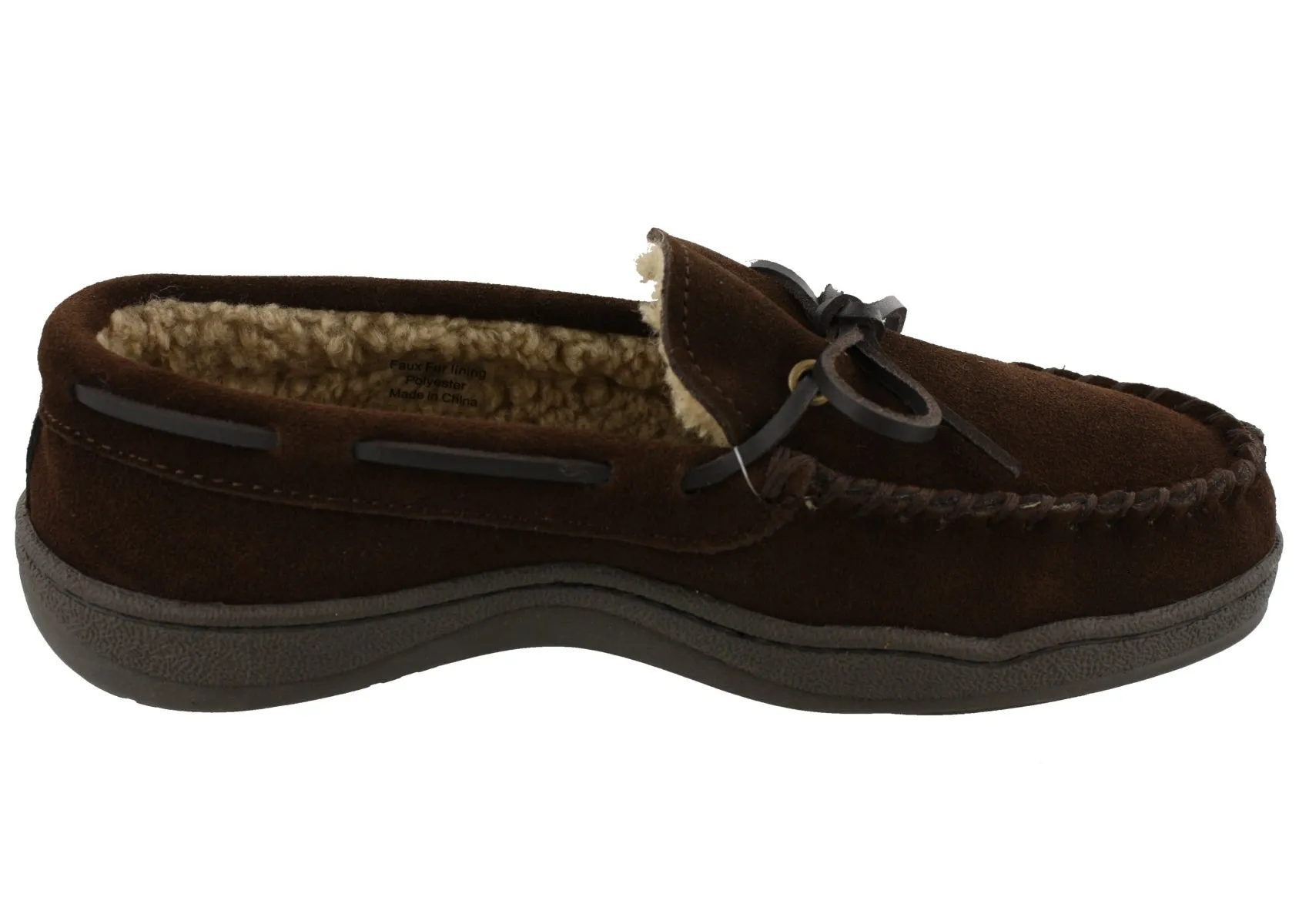 Clarks Men Warm Cozy Slip On Moccasin Winter Slippers Rudy