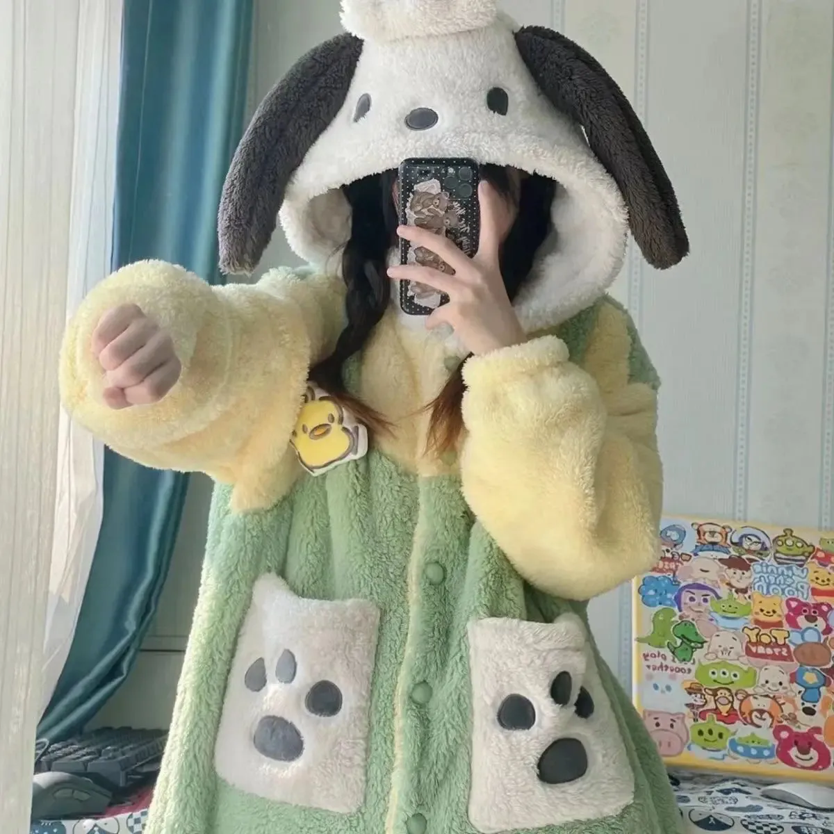 Cozy Winter Fluffy Cosplay Snuddie House Robe