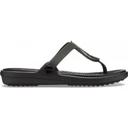 Crocs Footwear Women Lifestyle 205582-01V Sanrah Liquid Metallic Flip Black