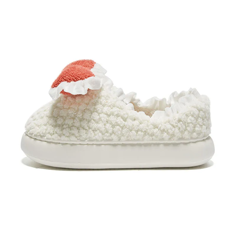 Cute Bow Cotton Slippers For Women