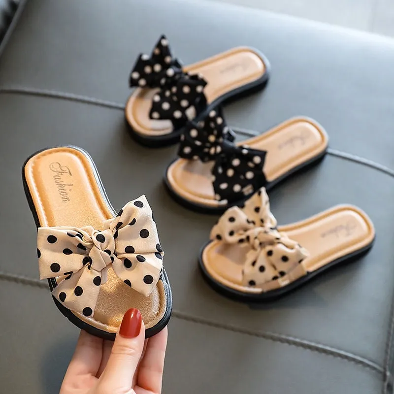 Dotti - Girl Bow Slides Slippers