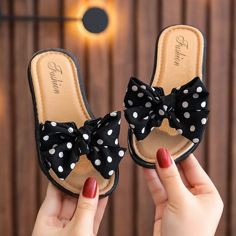 Dotti - Girl Bow Slides Slippers