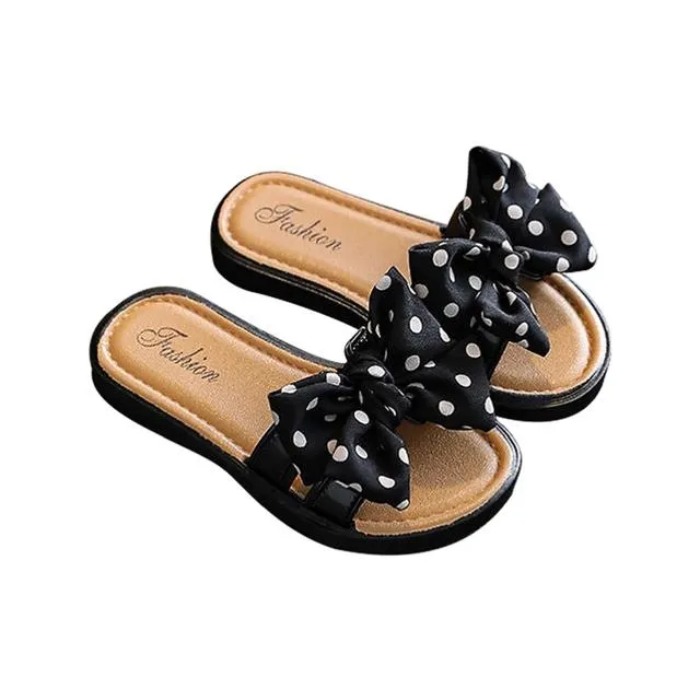 Dotti - Girl Bow Slides Slippers