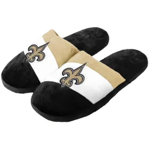 FOCO Men's NFL New Orleans Saints Big Logo Slipper