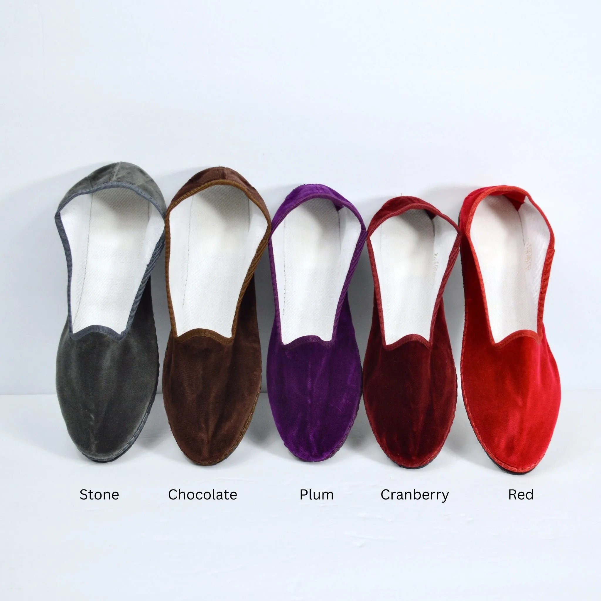 Friulane Velvet Slipper Shoes, Unisex, Made in Italy