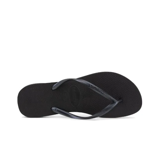 Havaianas Women&#39;s Beach 4000030-009 Slim Black Slippers