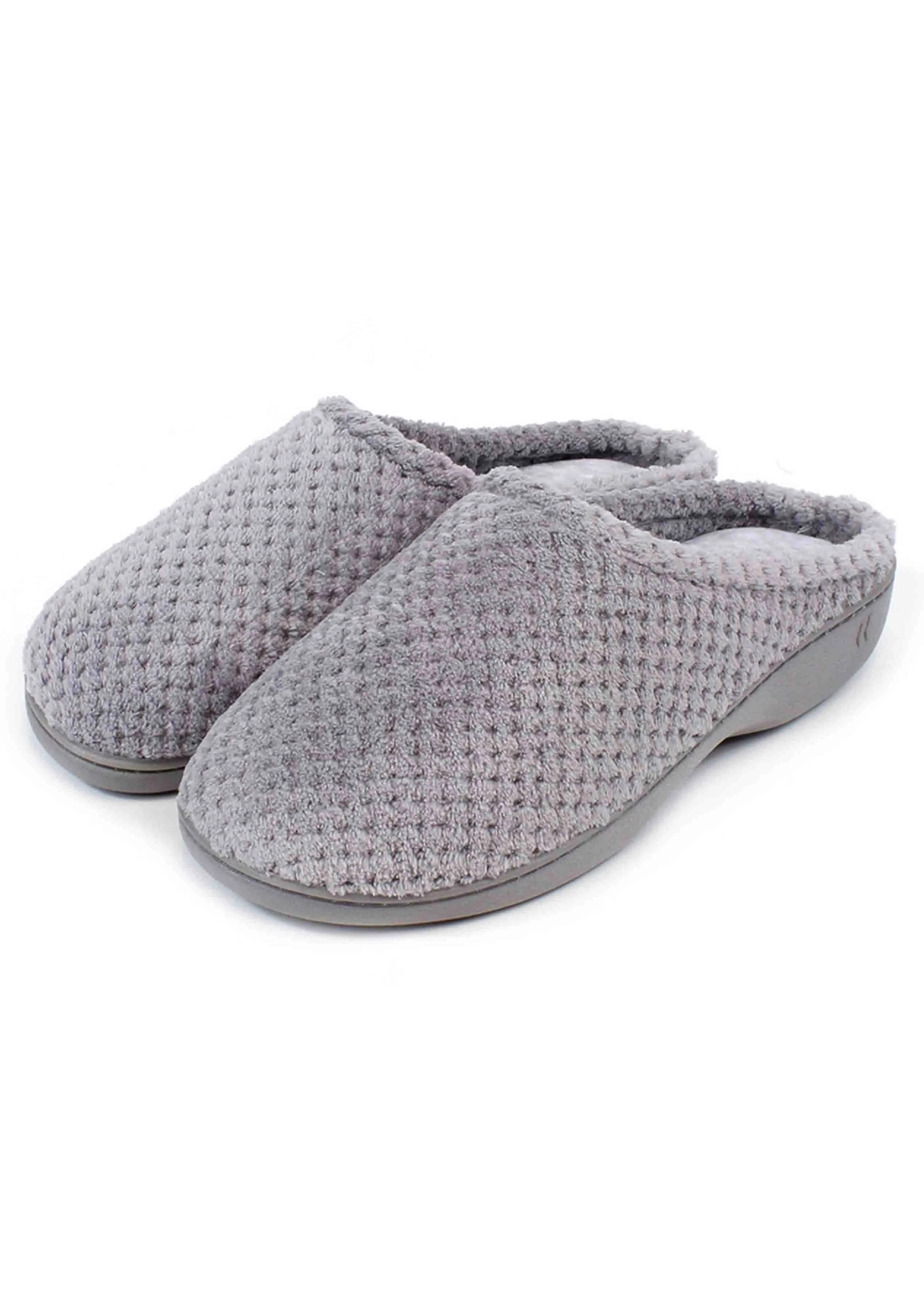 Isotoner Ladies Popcorn Terry Mule Slippers