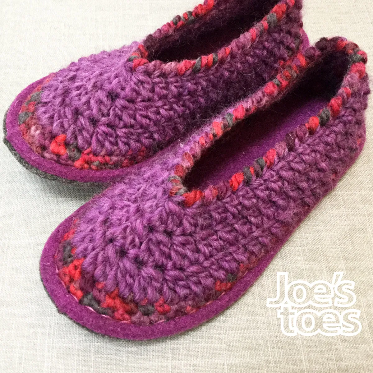 Joe's Toes Sarah Crochet Slippers