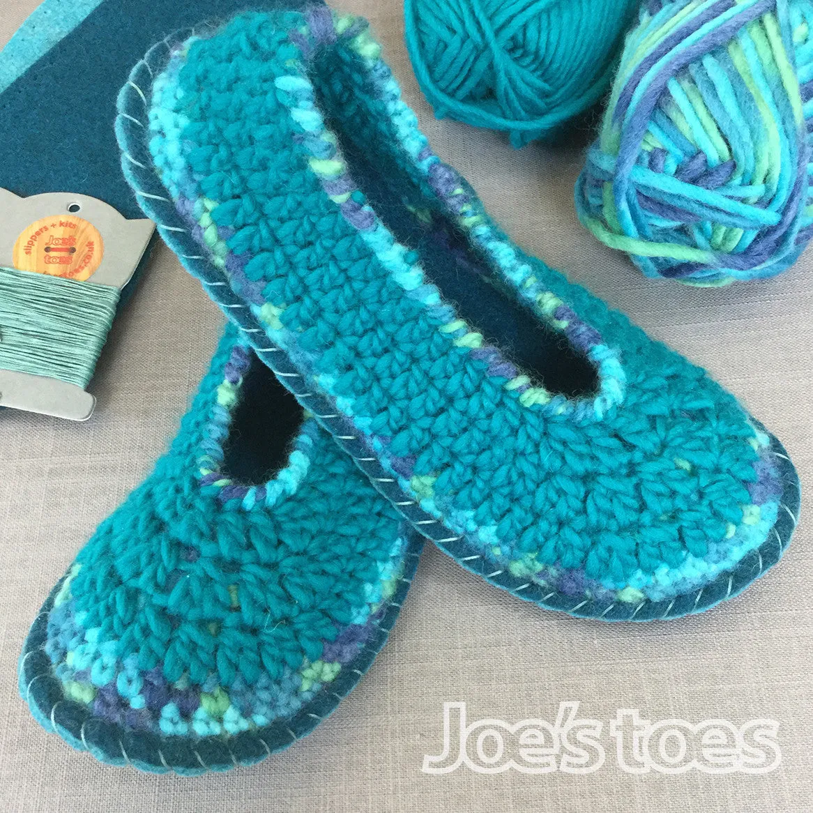 Joe's Toes Sarah Crochet Slippers