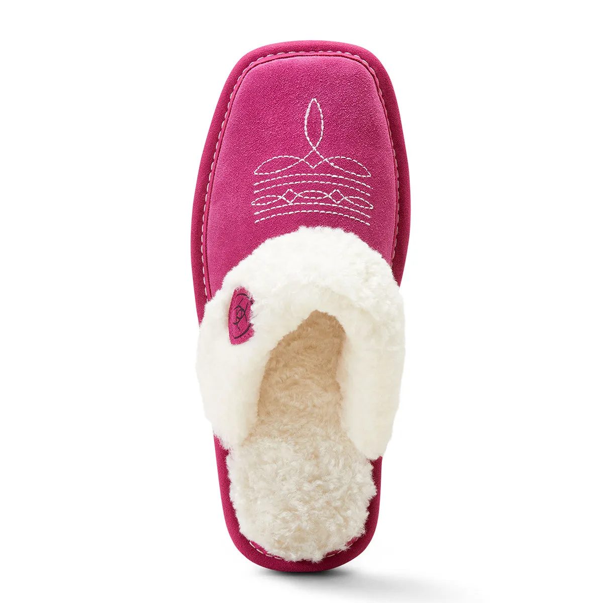 Ladies Jackie Very Berry Square Toe Pink Slippers