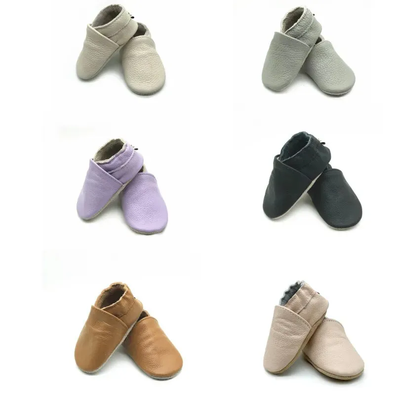 Leather Slipper Booties for Toddlers