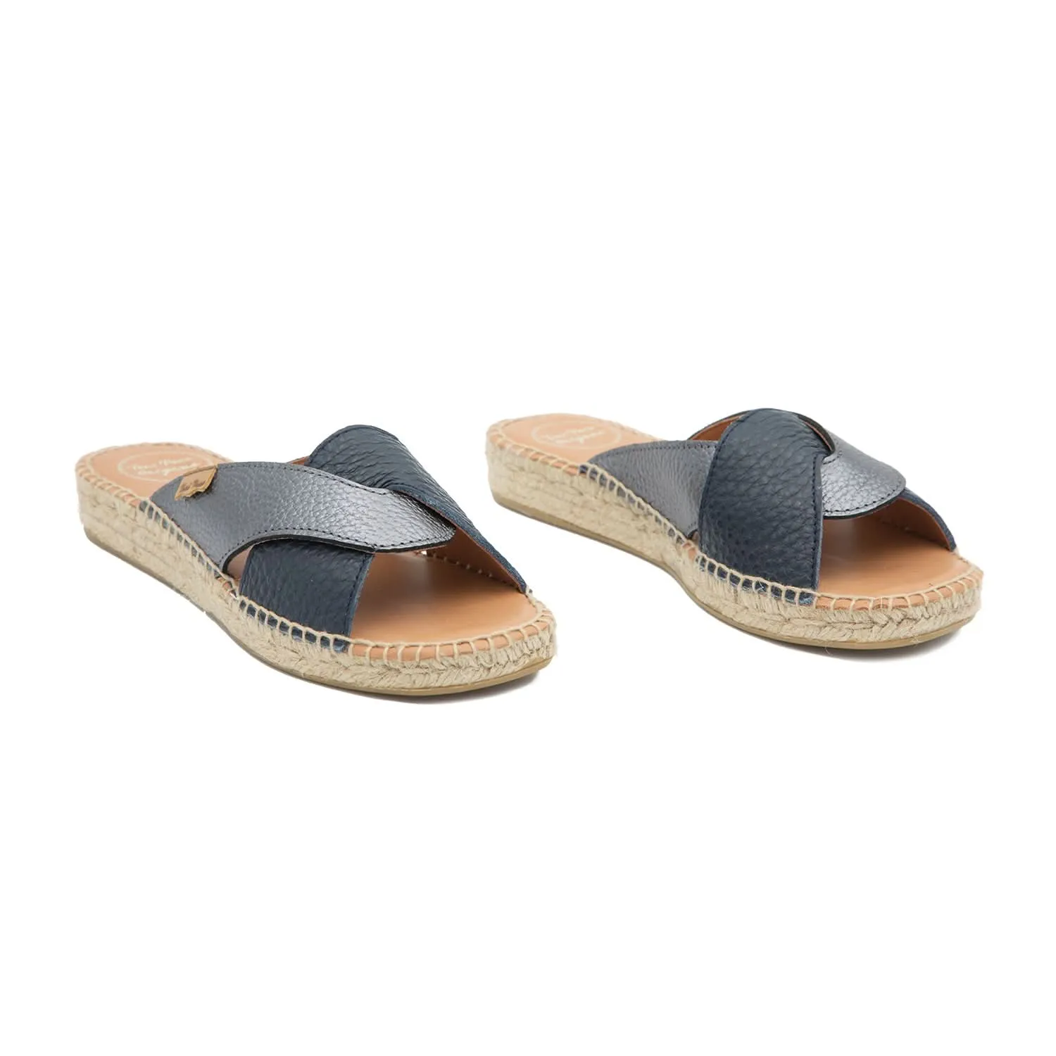 Leather Slipper Espadrille for Women - Jess-BG