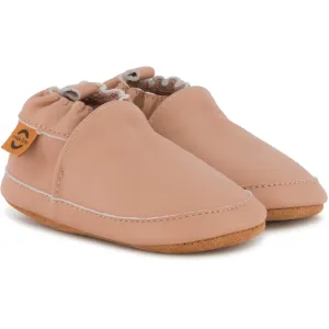 Leather Slippers (Solid) - Burlwood