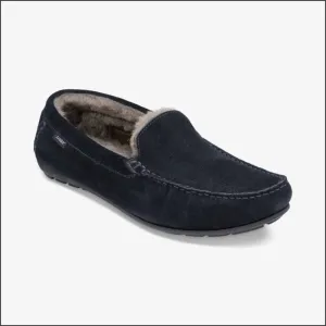 Loake Guards Navy Suede Slippers--