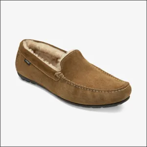 Loake Guards Tan Suede Slippers--