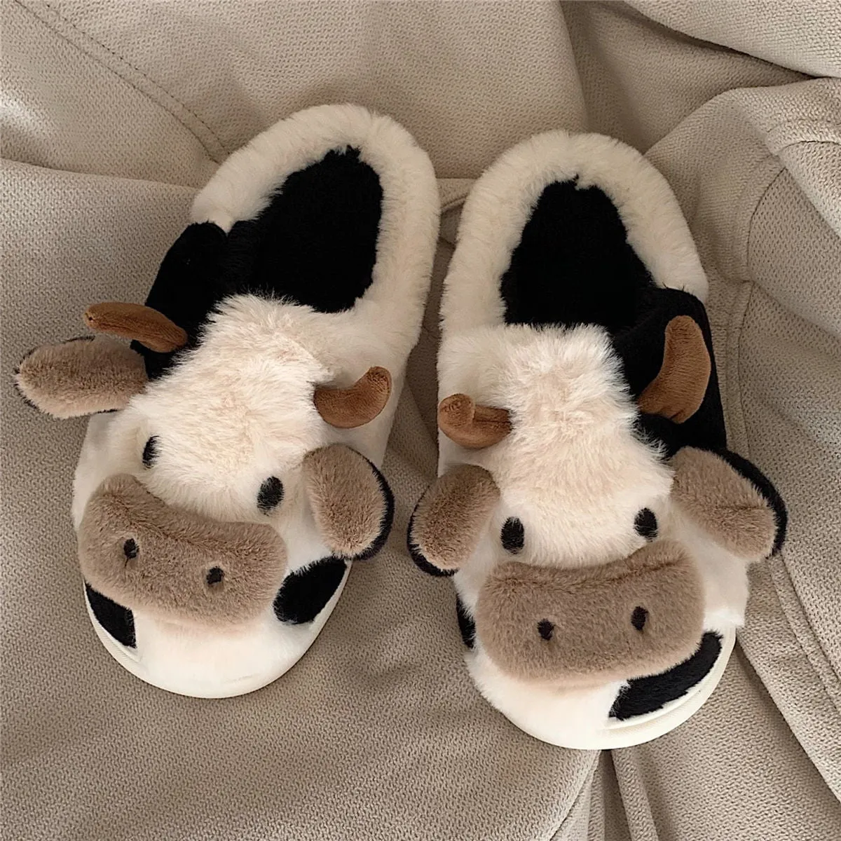 LovelyRLovely Animal Soft Fluffy Winter Slippers