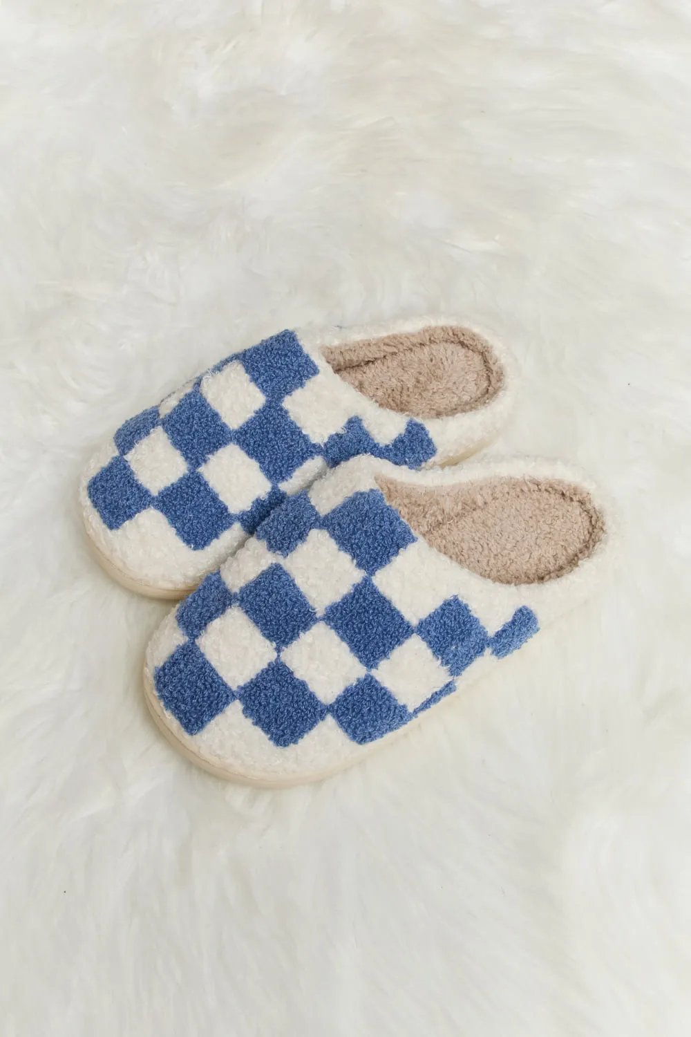 Melody Checkered Print Slippers