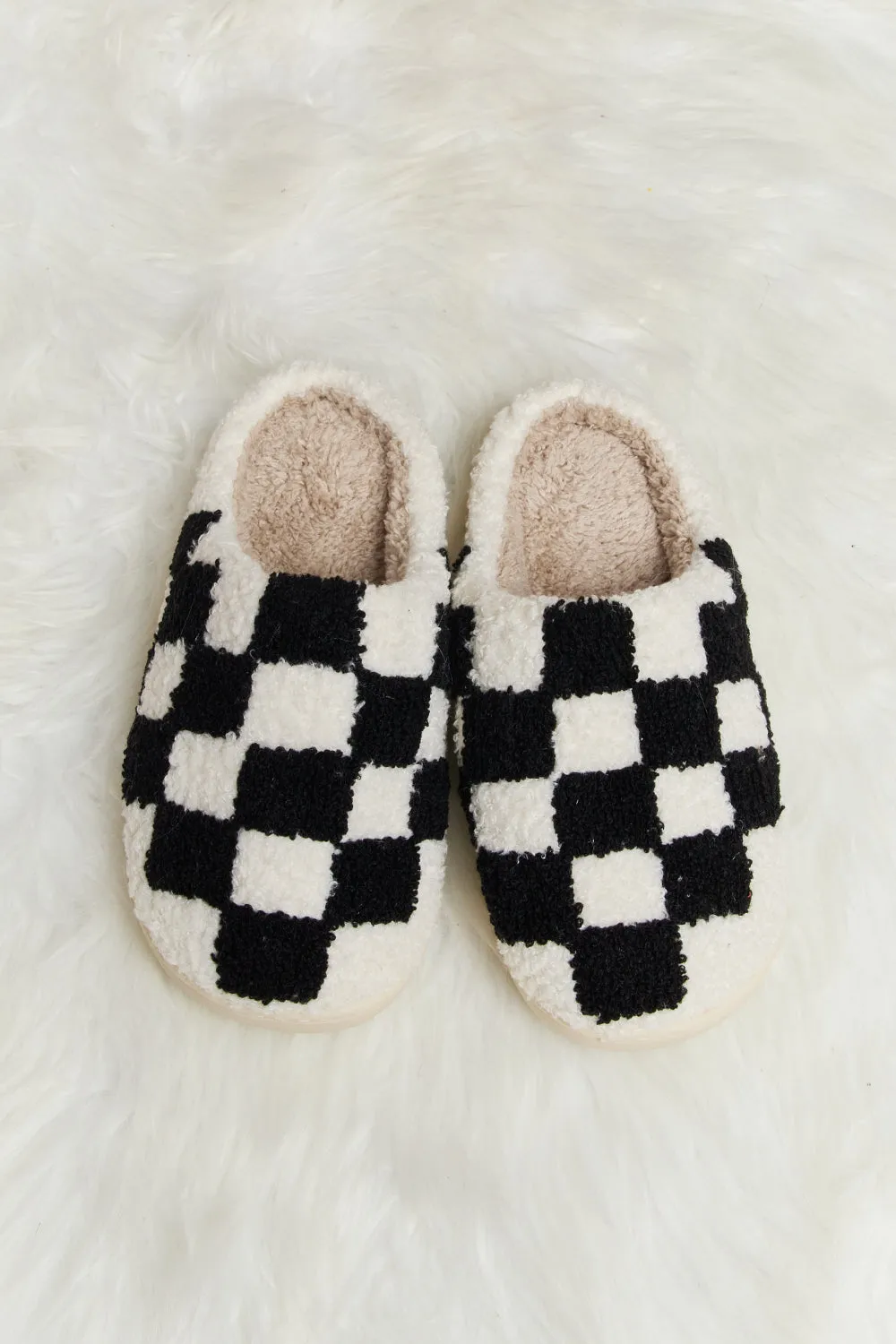 Melody Checkered Print Slippers