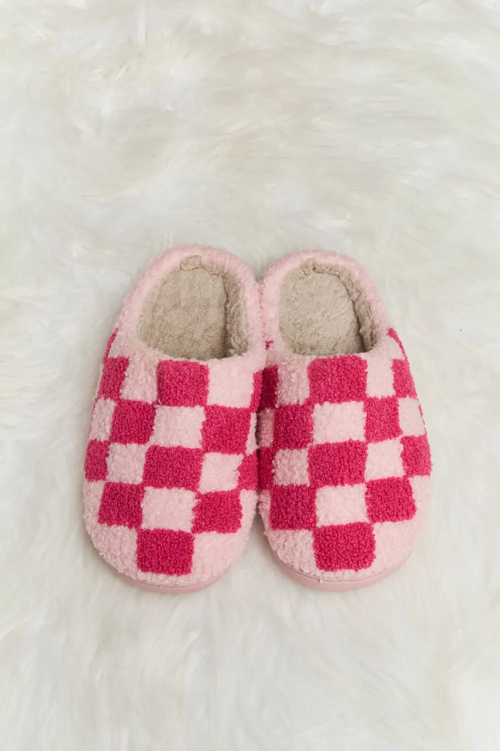 Melody Checkered Print Slippers