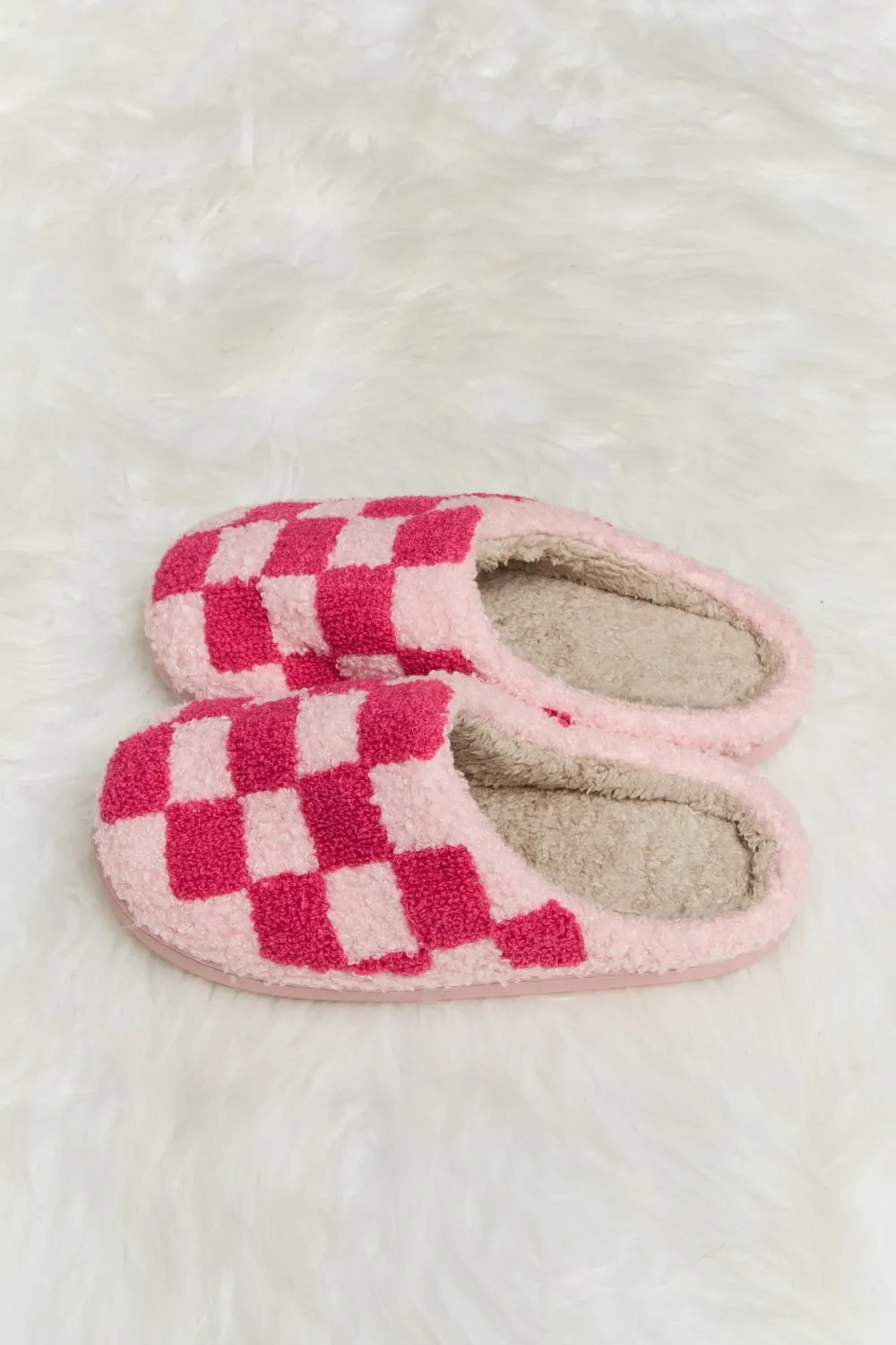 Melody Checkered Print Slippers