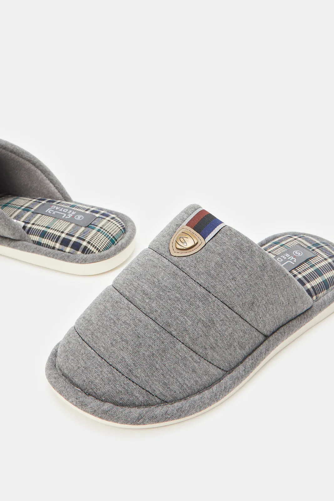 Men Blue Mule Slippers