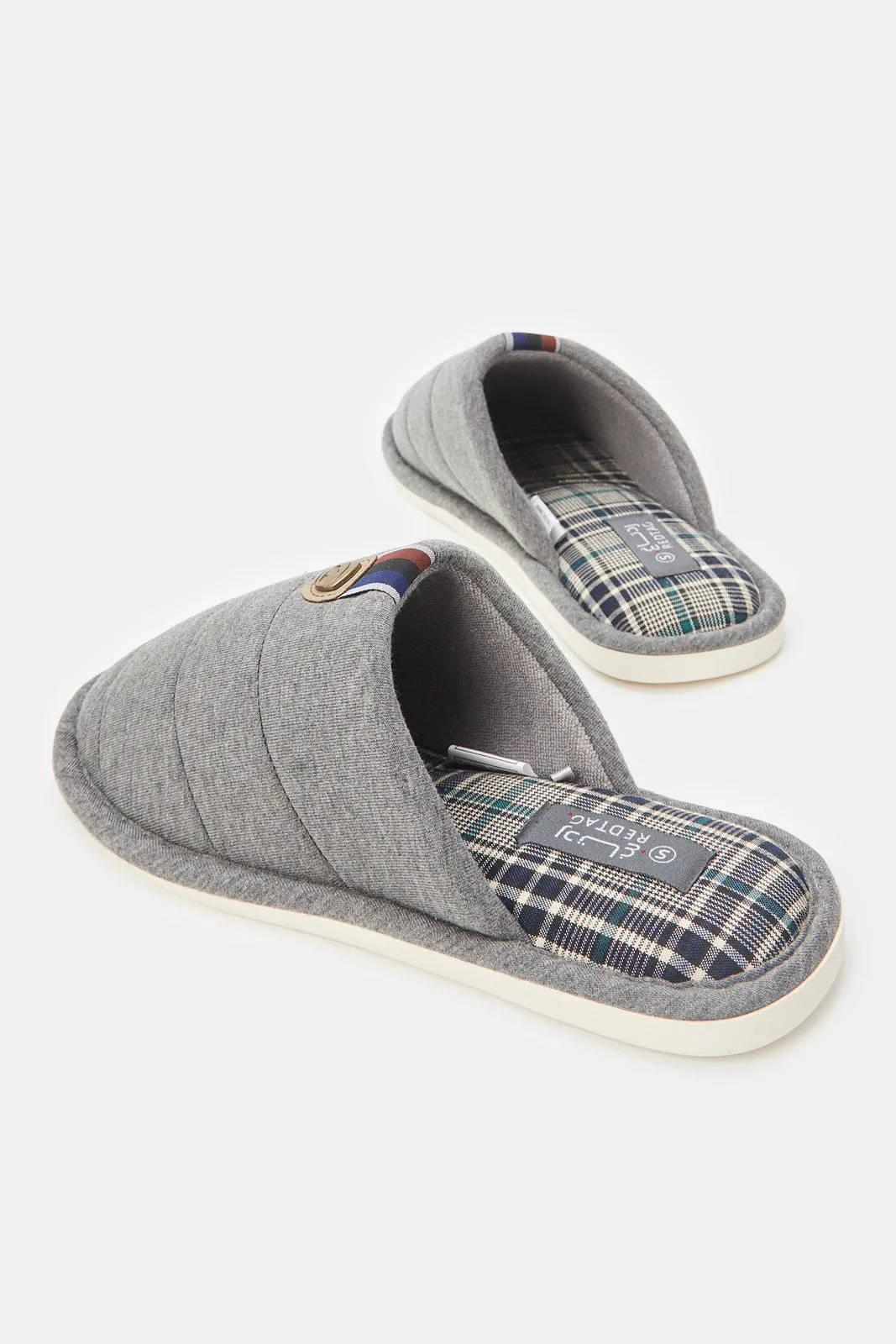 Men Blue Mule Slippers