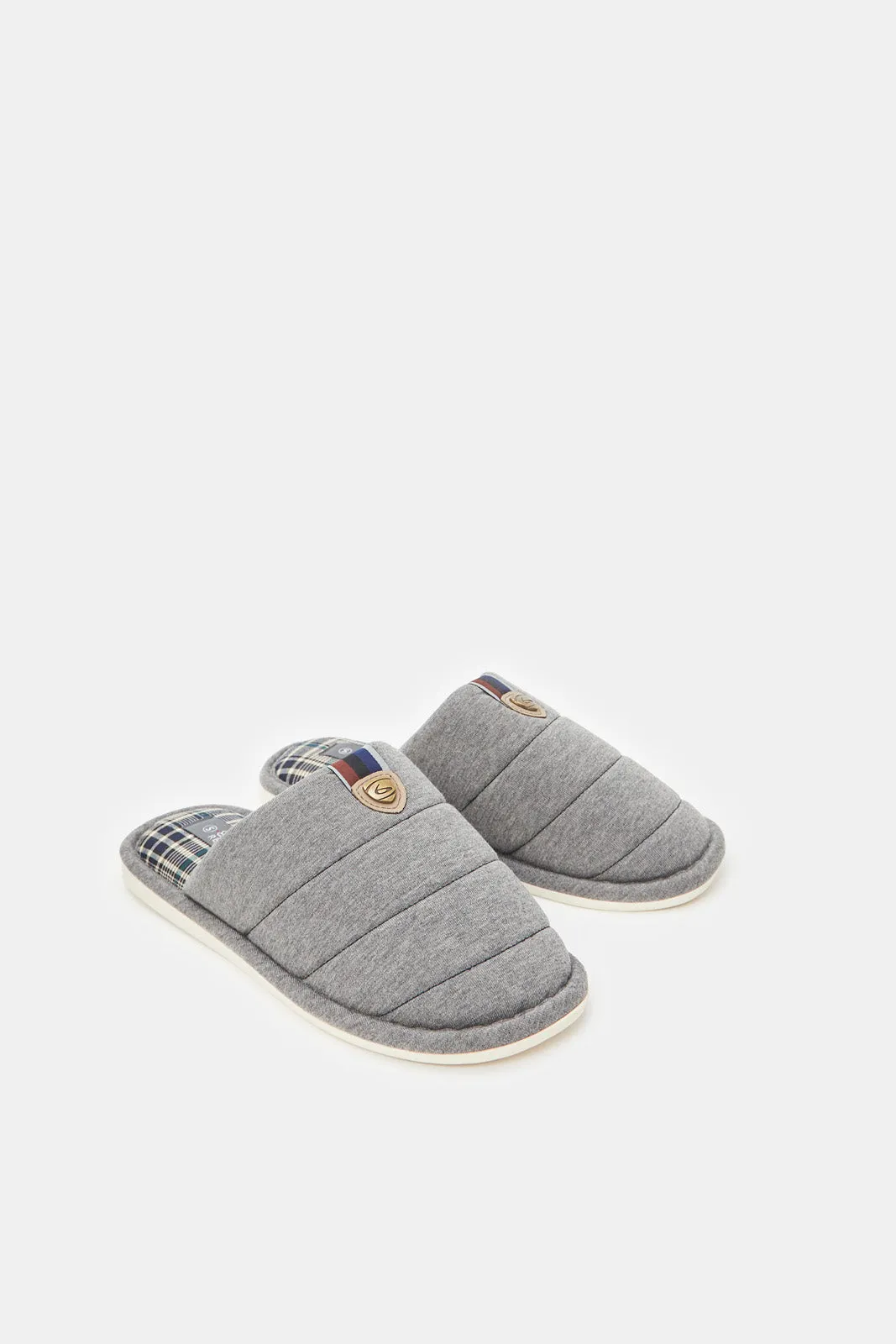 Men Blue Mule Slippers