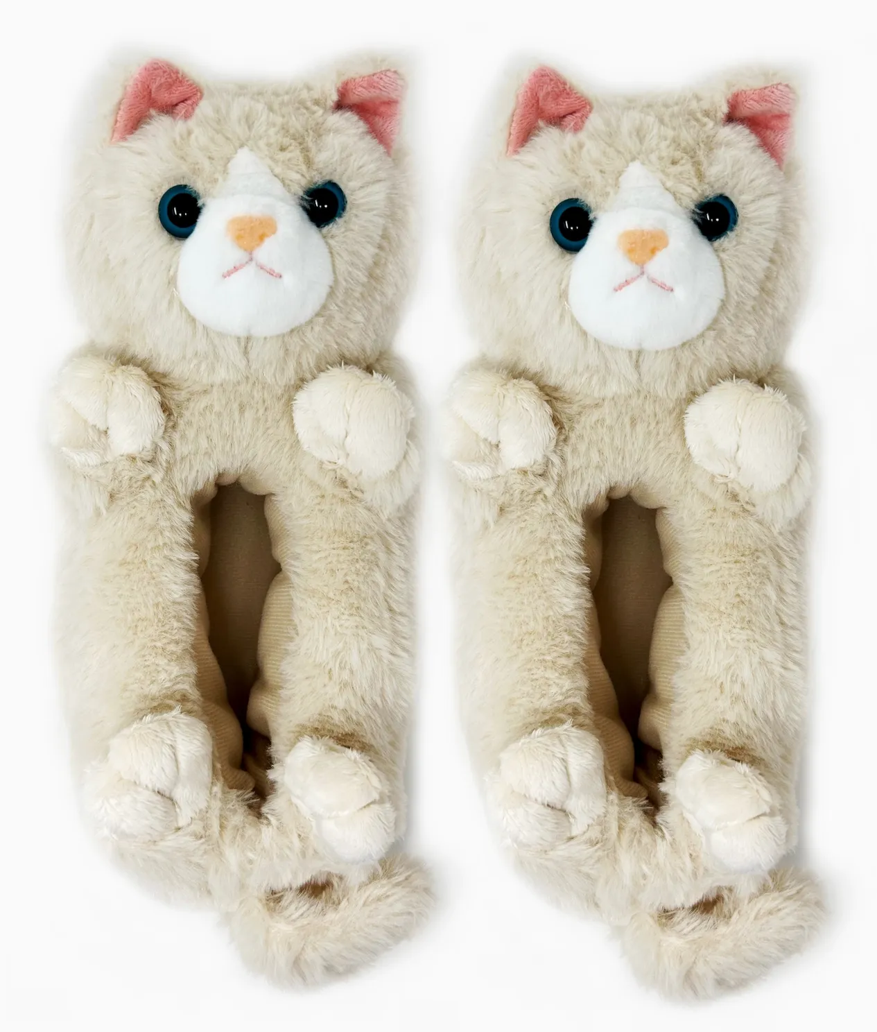 Molly The Kitty Plush Non-Slip Slippers