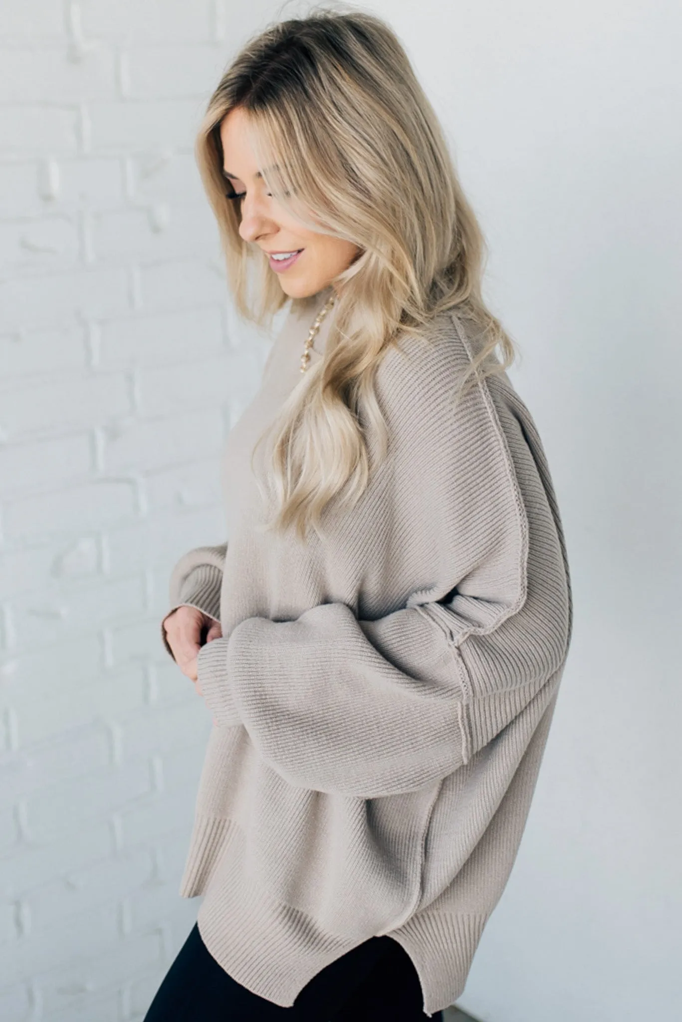 Oversized Crew Neck Sweater