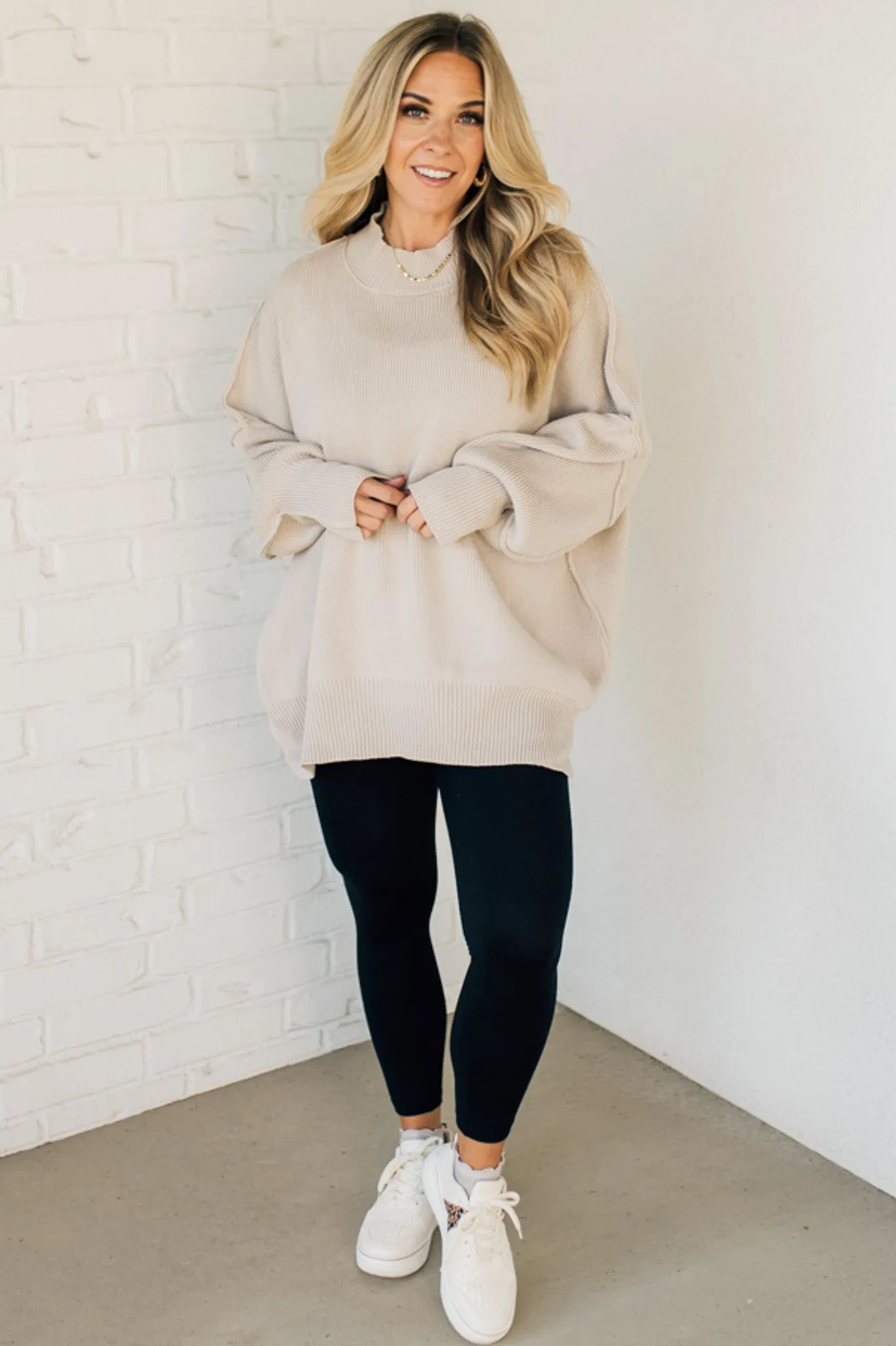 Oversized Crew Neck Sweater