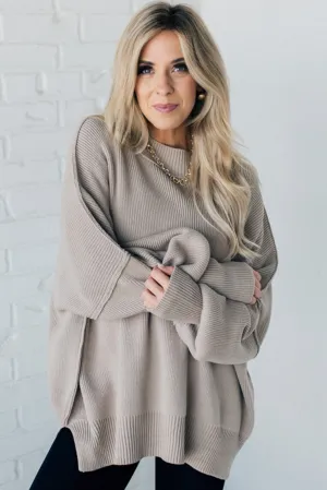 Oversized Crew Neck Sweater