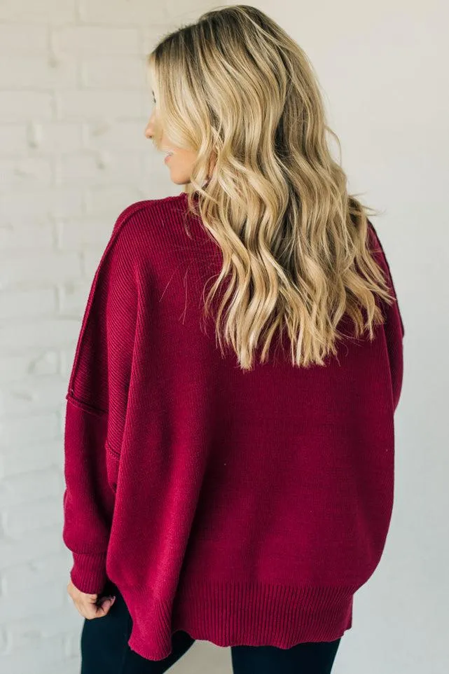 Oversized Crew Neck Sweater