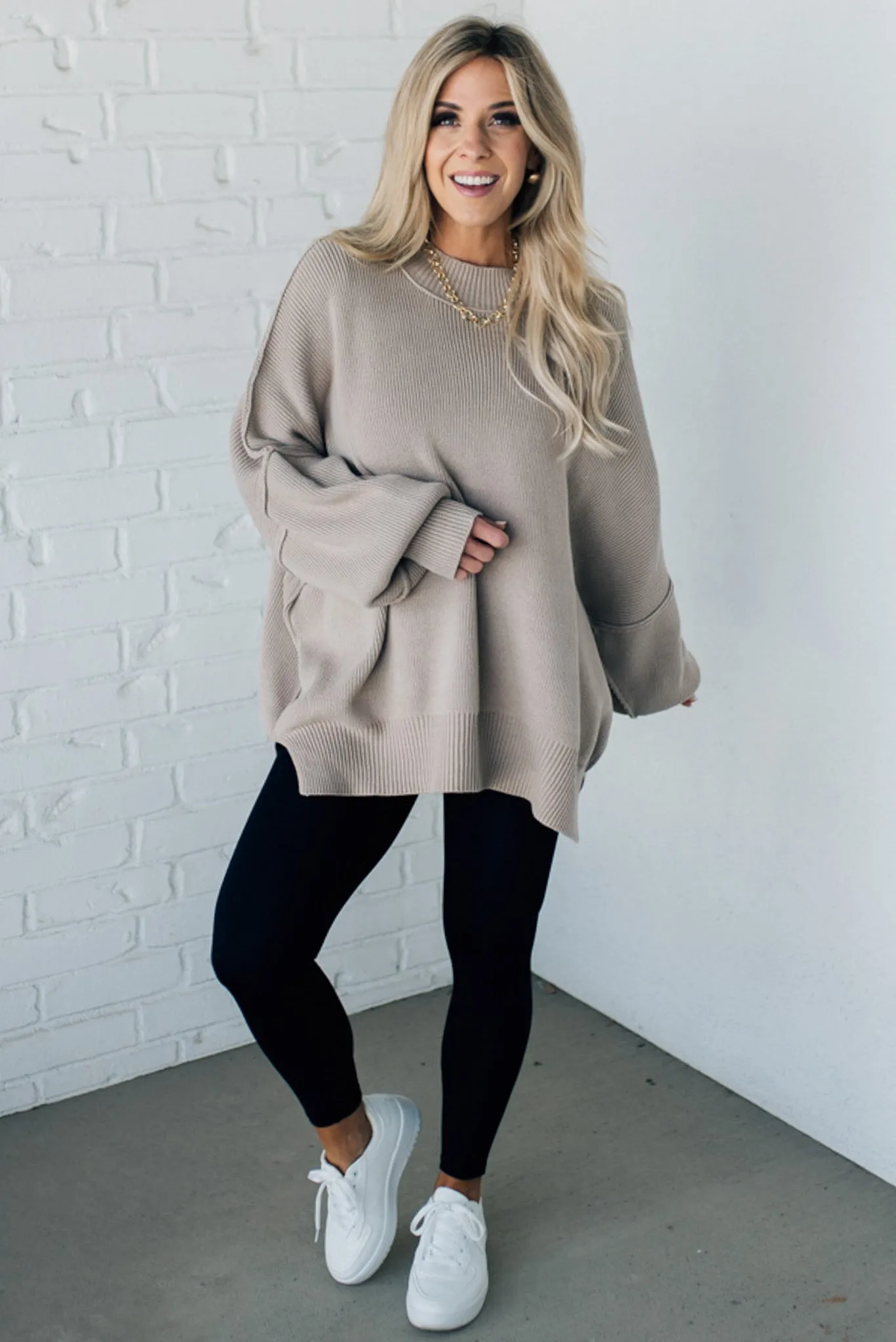 Oversized Crew Neck Sweater