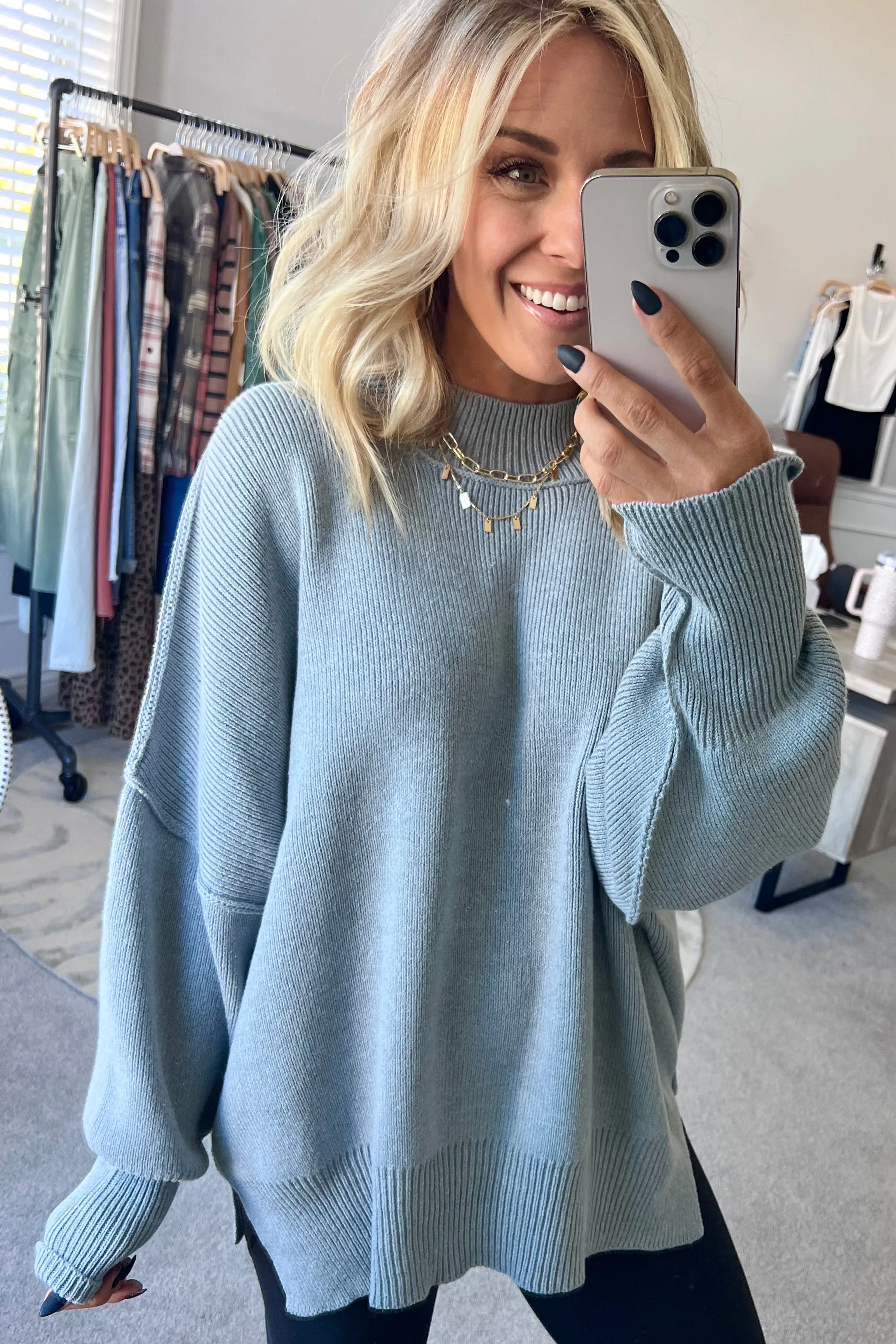 Oversized Crew Neck Sweater