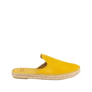 Plain Suede Leather Wedge Espadrille for Women - Ona-A