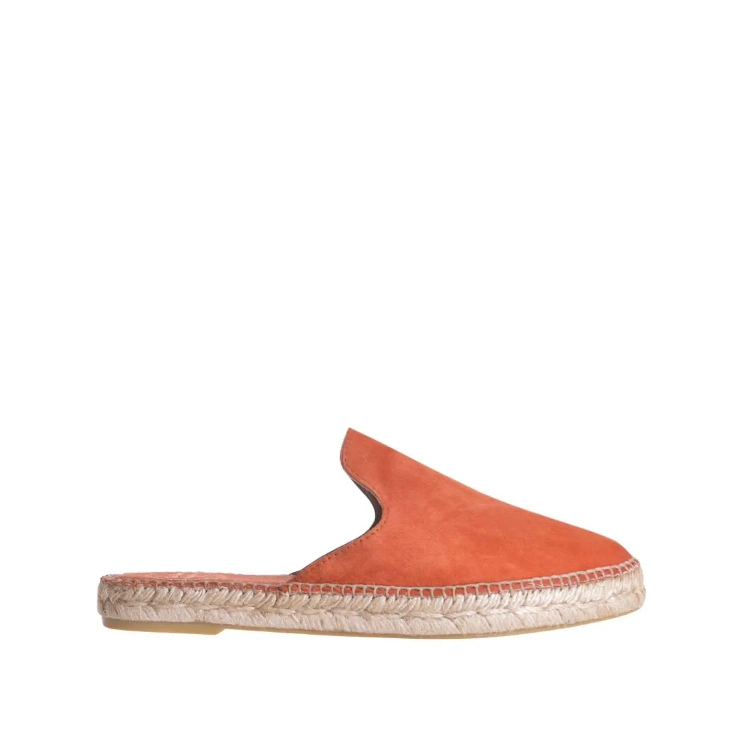 Plain Suede Leather Wedge Espadrille for Women - Ona-A