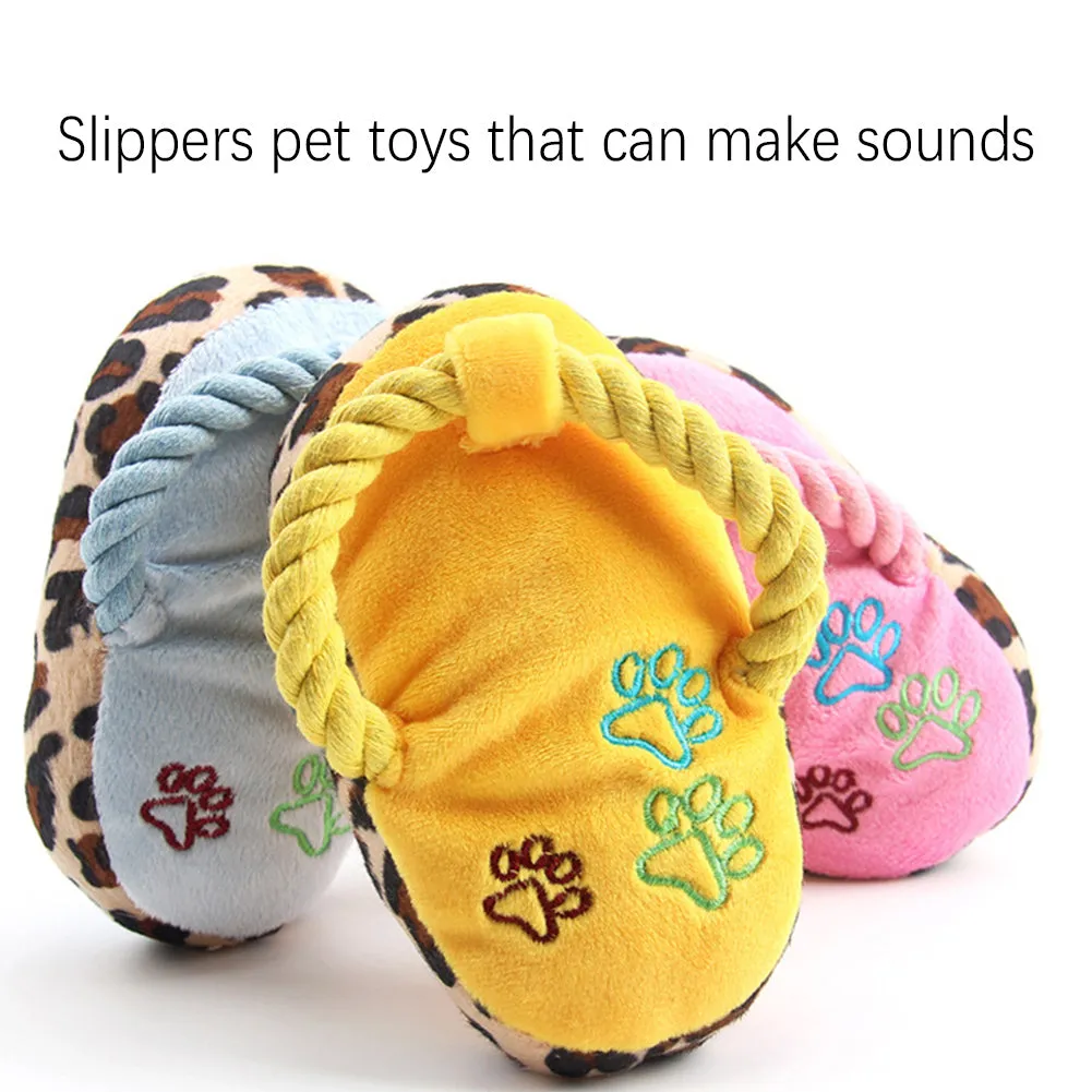 Plush Dog Toys - Slippers Shape