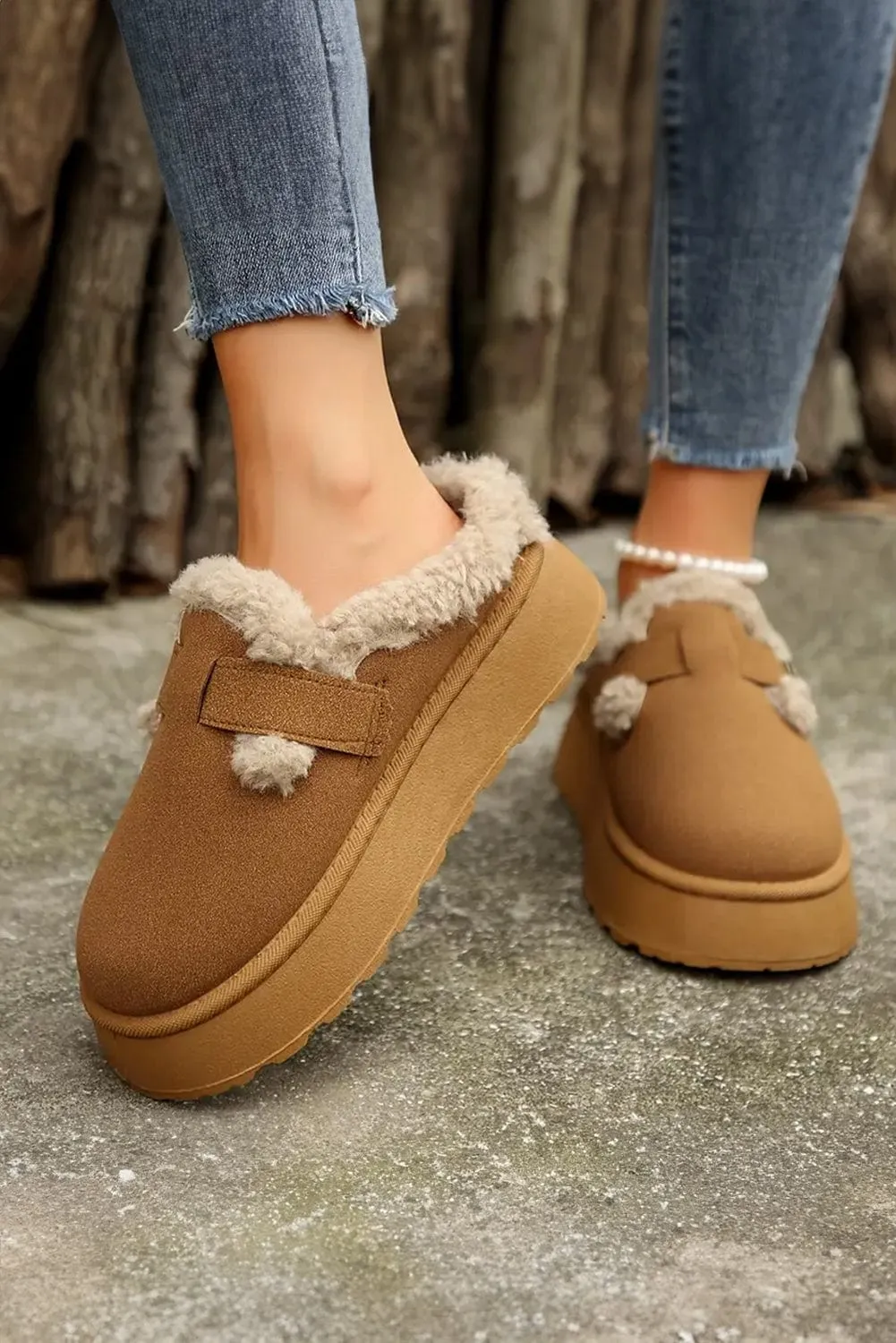 Plush Patched Thermal Slippers | PRE ORDER