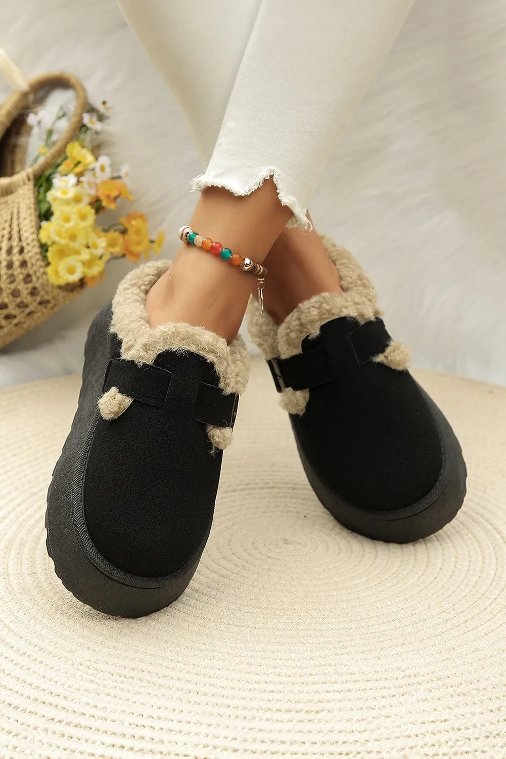 Plush Patched Thermal Slippers | PRE ORDER